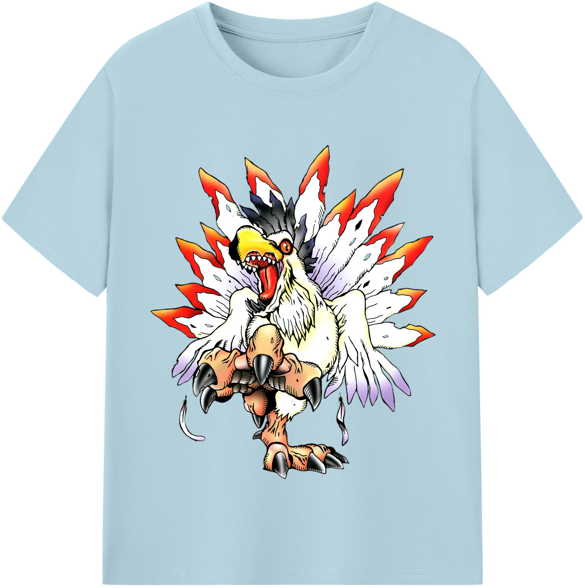 （画像用） Digimon デジタルモンスター/デジモン 綿100％半袖Tシャツ（フロントプリント）